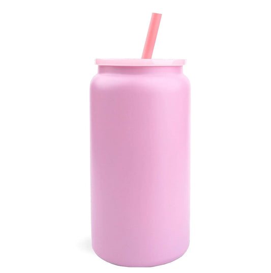Master Maker Crafts -  16 oz Stainless Steel Metal Can - Light Pink