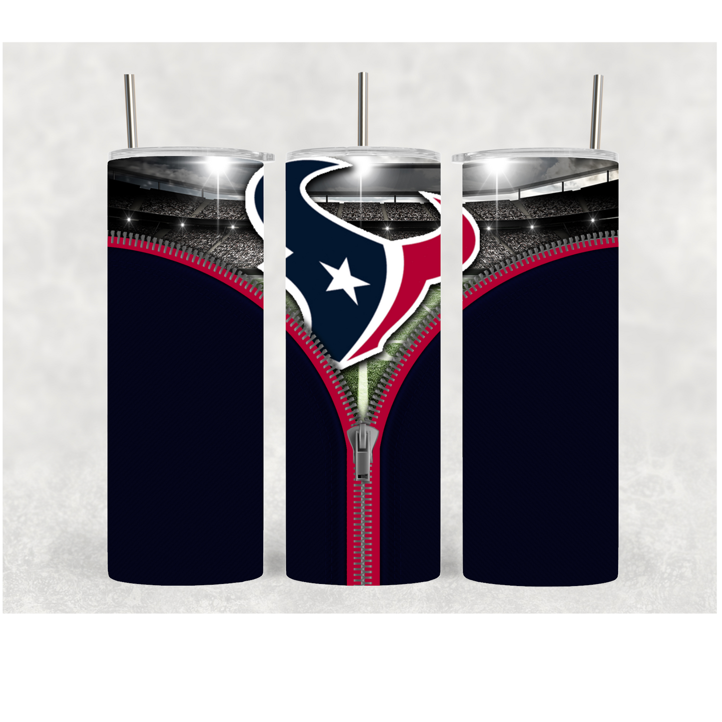 20oz Texans Zipper