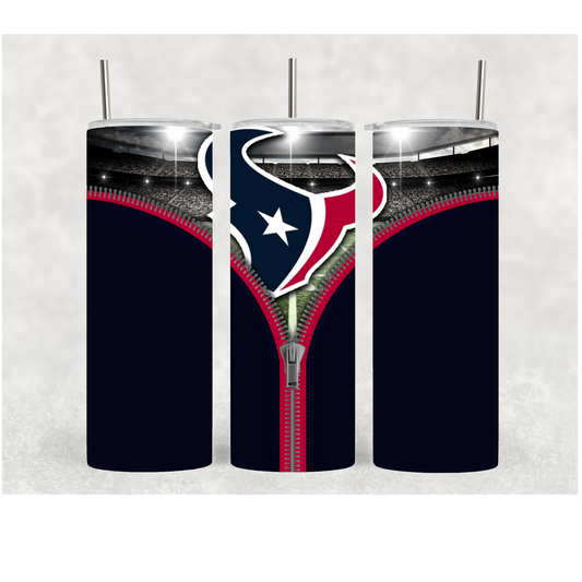 20oz Texans Zipper