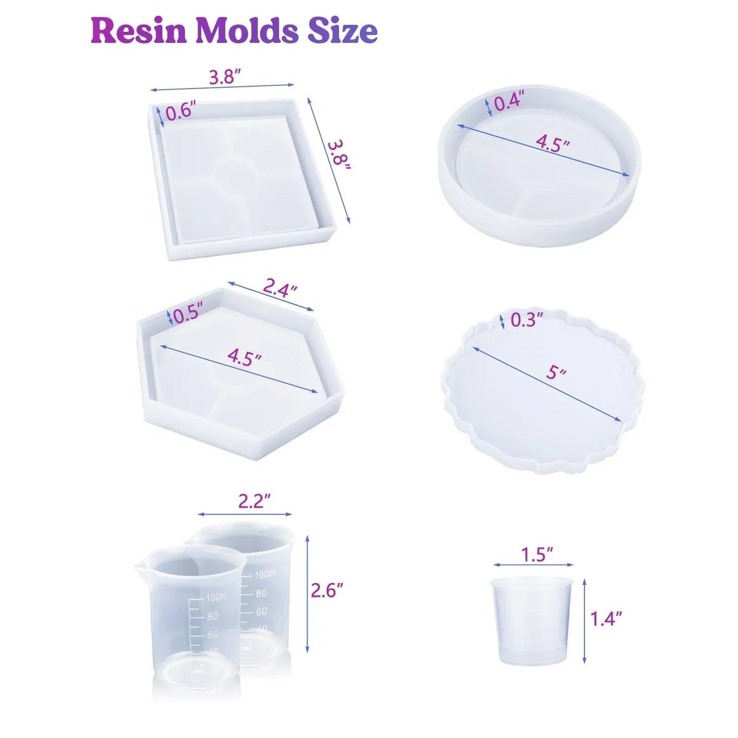 UV Resin Kit - Coasters