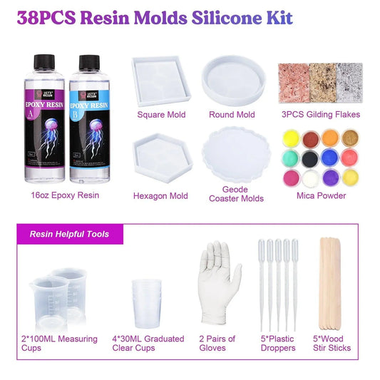 UV Resin Kit - Coasters