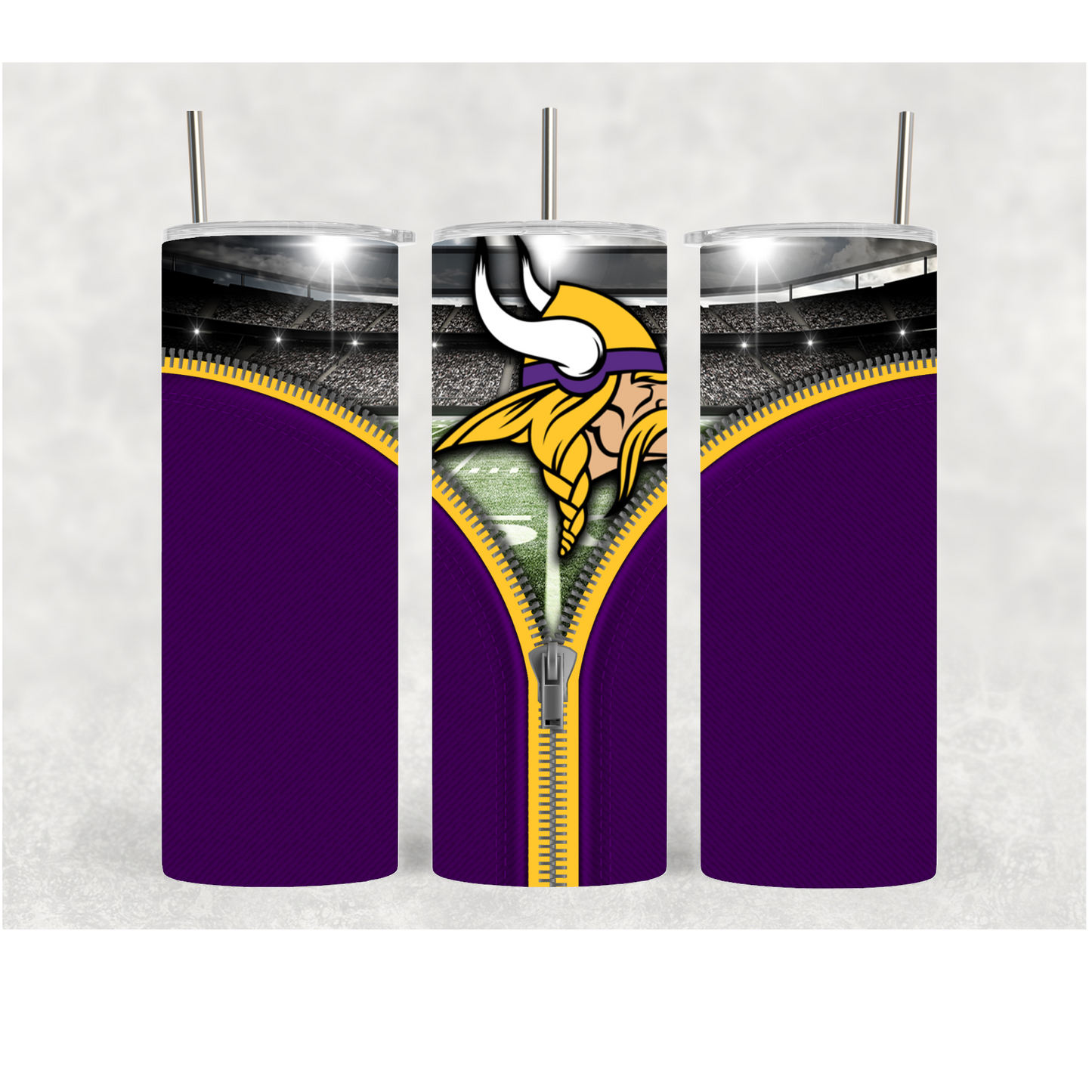 20oz Vikings Zipper