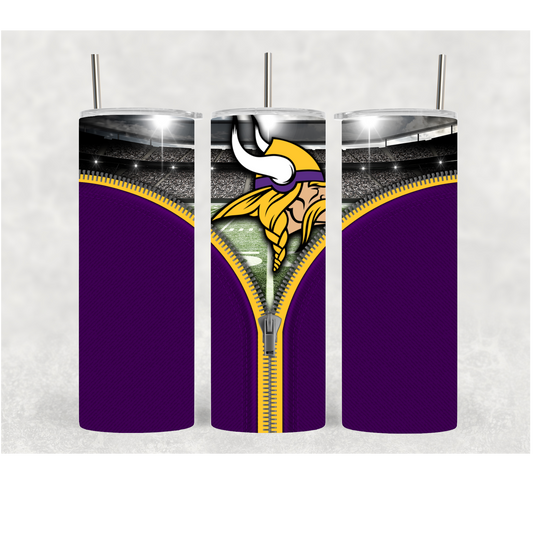 20oz Vikings Zipper