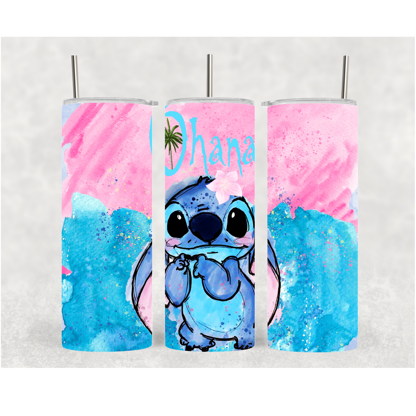 20oz Watercolor Ohana