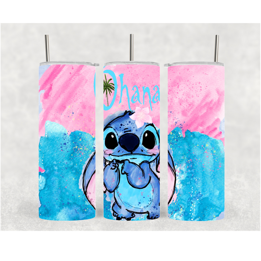 20oz Watercolor Ohana
