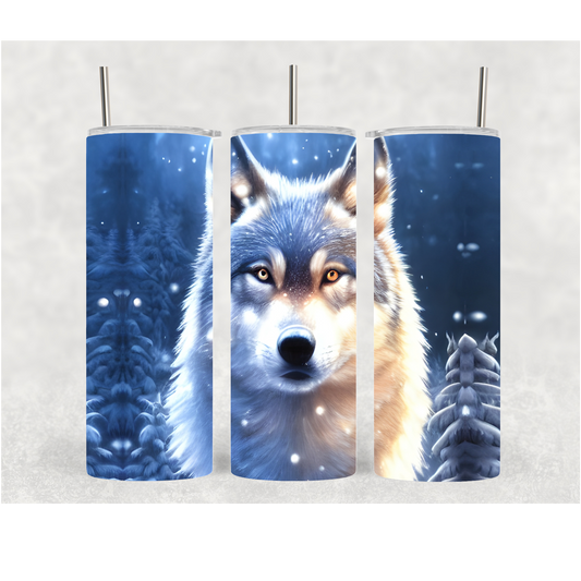 20oz Wolf Snow