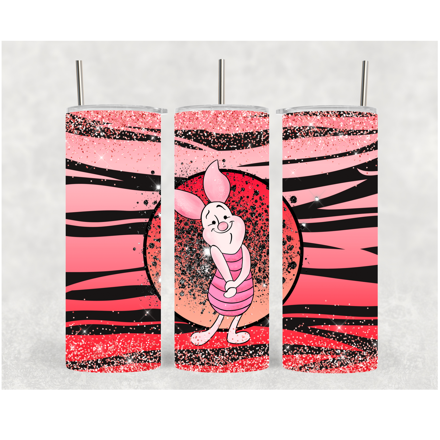 20oz Zebra Pig
