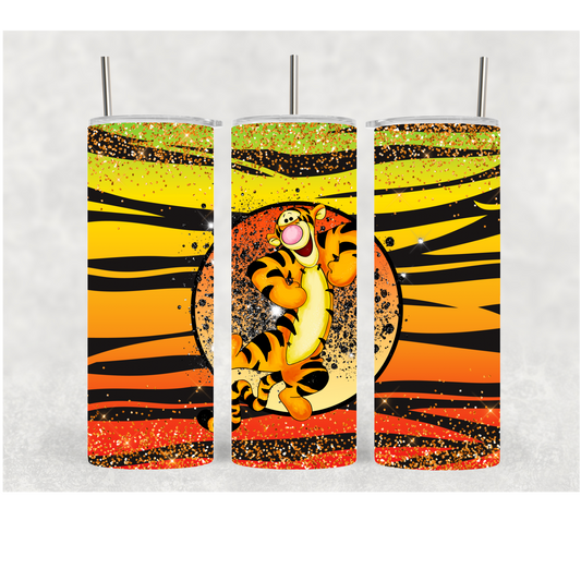 20oz Zebra Print Tiger